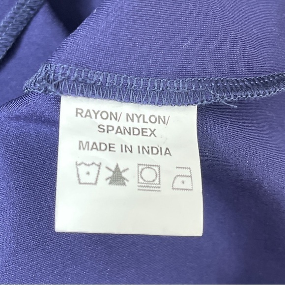 eShakti | Navy 3/4 Sleeve Dress | XL (18) - Picture 6 of 9